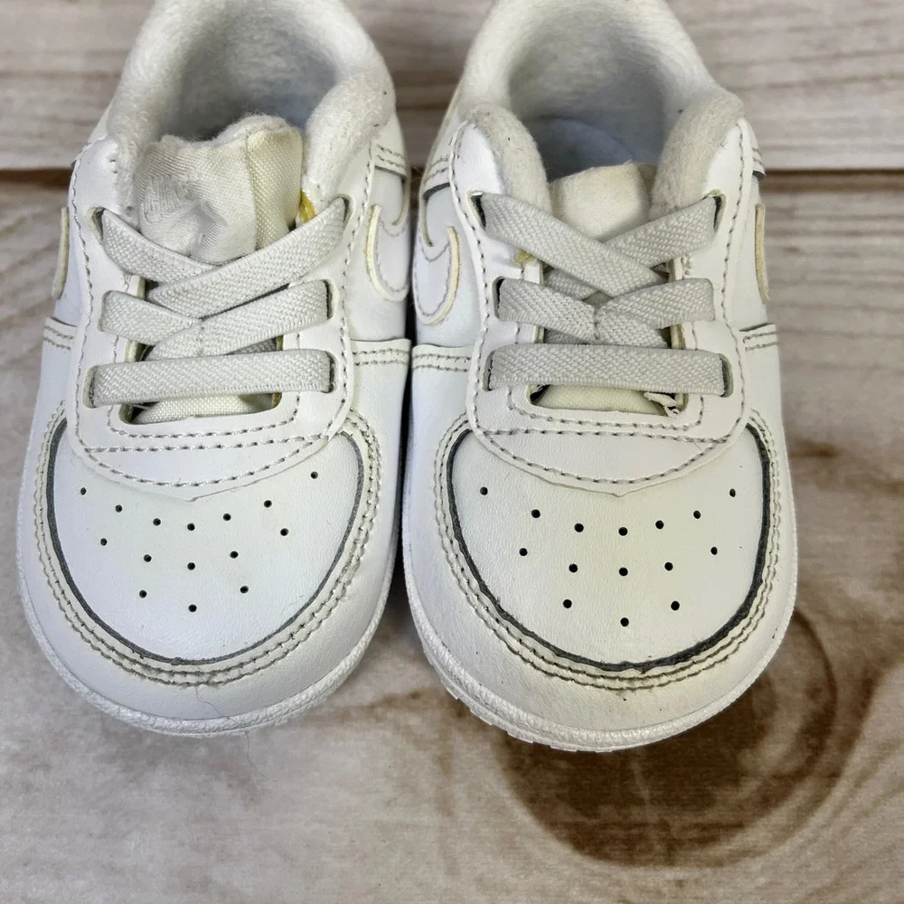 Nike Air Force 1 Crib White‎ Soft Sole Infant Shoes CK2201-100 5C baby toddler
